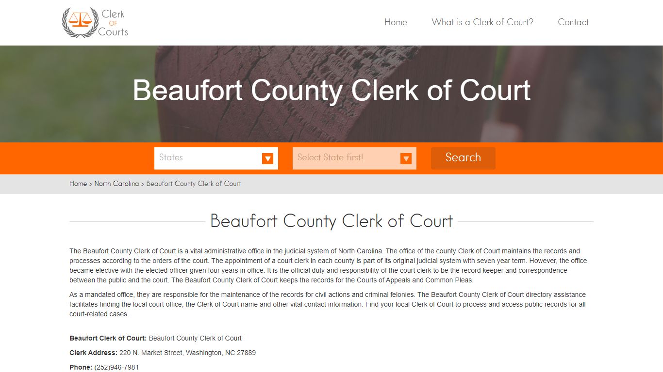 Beaufort County Clerk of Court